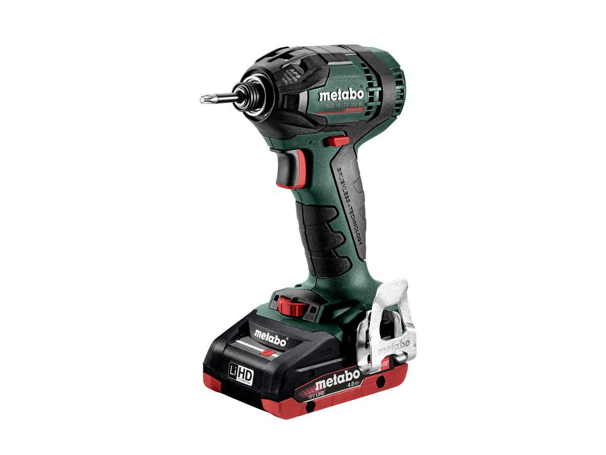 Metabo 18V Combo Set SBLTBL + SSDBL - 2x 4.0 Ah batteries, chargeur et valise