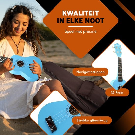 Finesse Ukulele - Starter Set - 21" - Instrument de musique - Lahaina Model