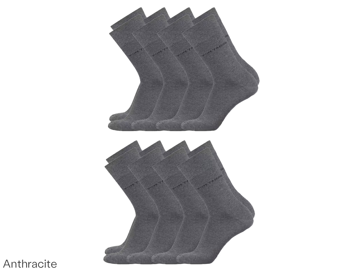 Tom Tailor 8 paires de chaussettes de travail bleu foncé - Taille 43-46