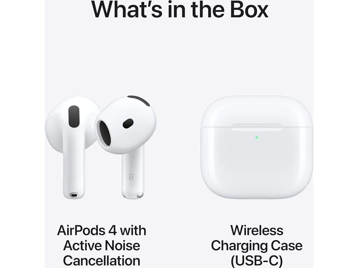 Écouteurs sans fil Apple AirPods 4 ANC avec annulation active du bruit - blanc