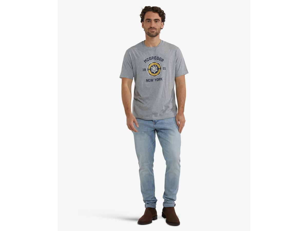 McGregor 1921 NY T-Shirt Hommes XL Gris foncé Mélange
