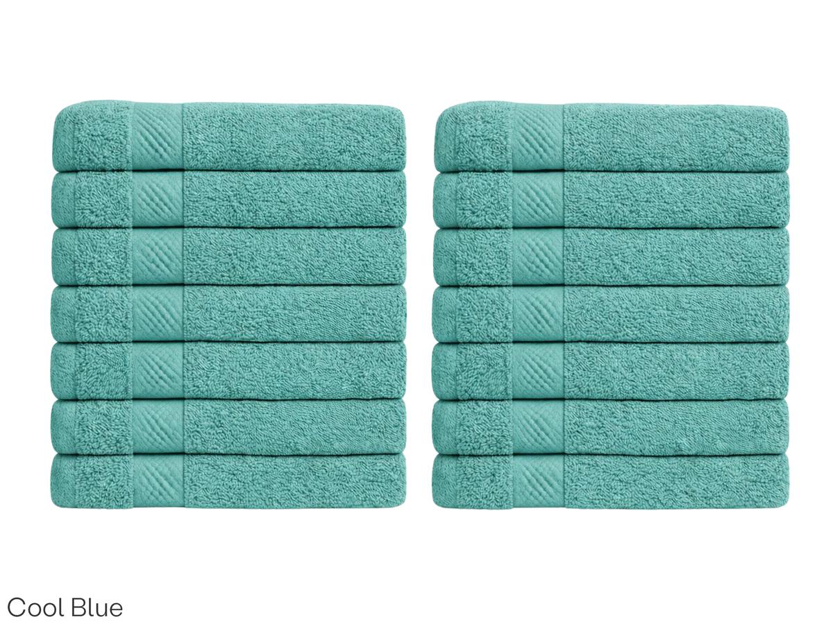 Lotus Towel 14x - 50 x 100 cm - Anthracite - Lot de 7x 2 pièces 500gr
