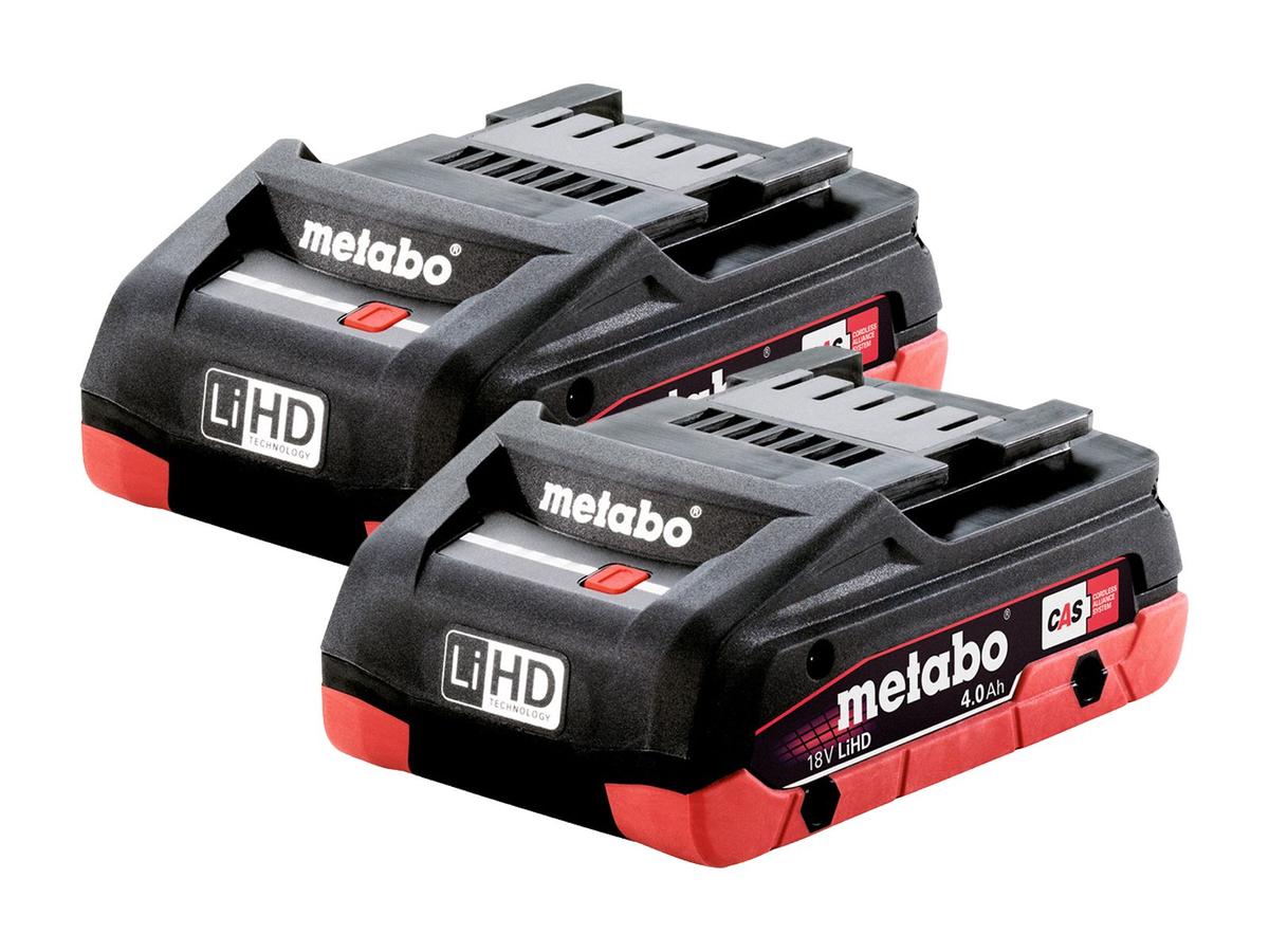 Metabo 18V Combo Set SBLTBL + SSDBL - 2x 4.0 Ah batteries, chargeur et valise