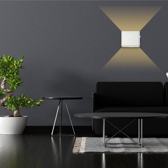 Lampe murale rechargeable - 2 pièces - Lampe murale d'intérieur - Sans fil - Intelligente - Rechargeable - Lampe murale - Salon - Salle de bain - Chambre d'enfant - Chambre à coucher - Blanc