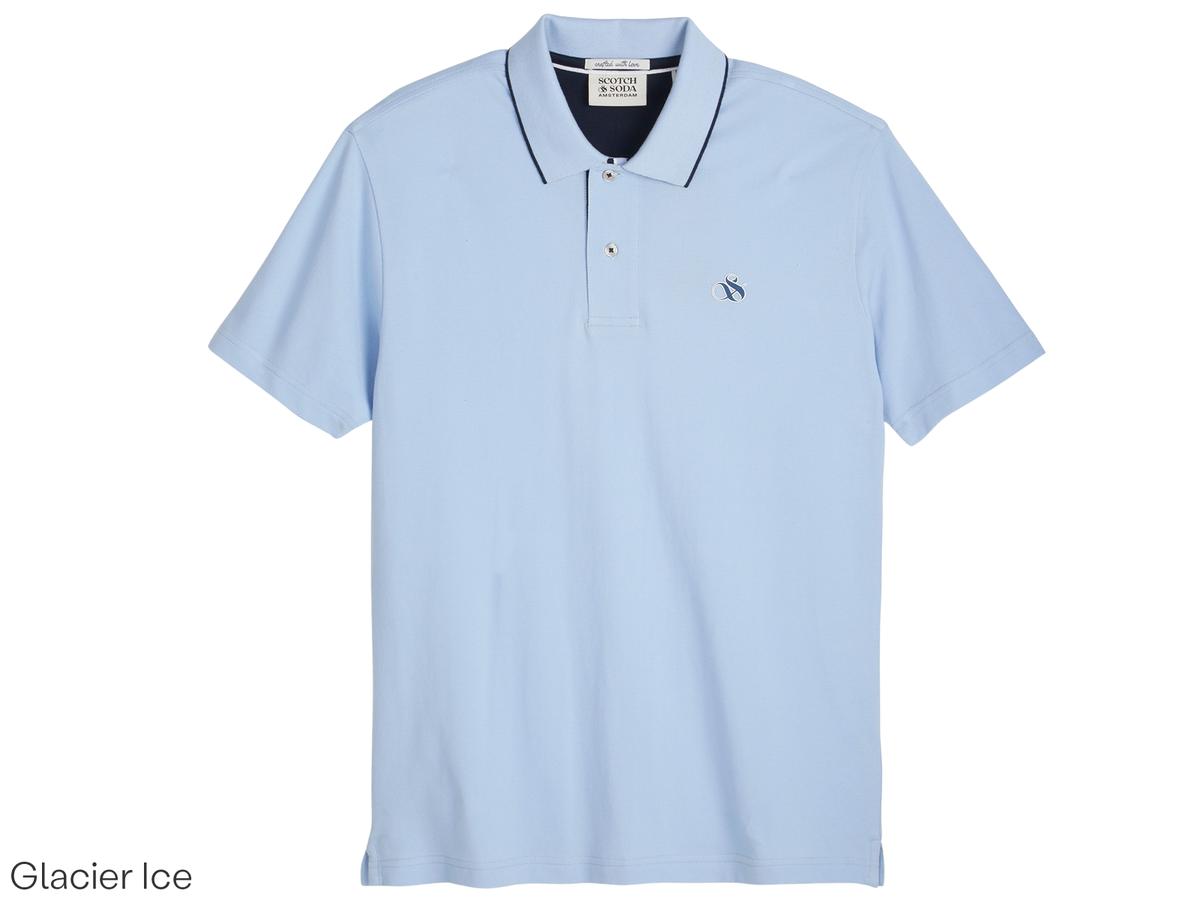 Polo à pointes Scotch & Soda Hommes XXL Glacier Ice 482 SSP26VMT-21156