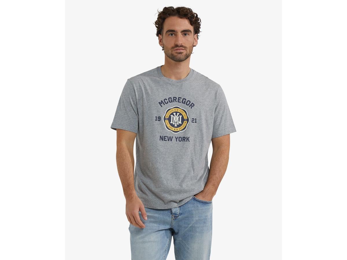 McGregor 1921 NY T-Shirt Hommes XL Gris foncé Mélange