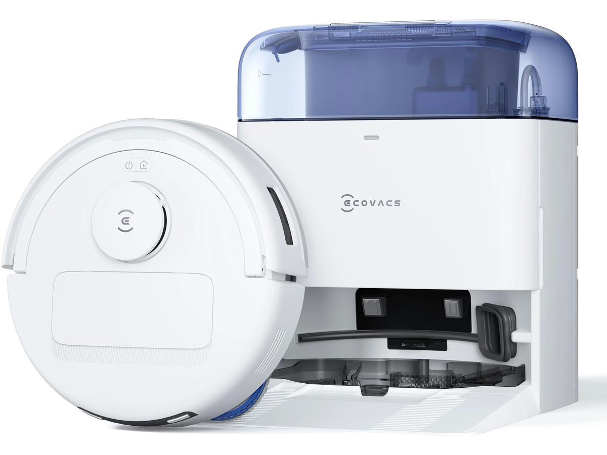 Ecovacs Deebot Mini Robot Aspirateur et Balai avec Petite Station Omni - Compact et Efficace