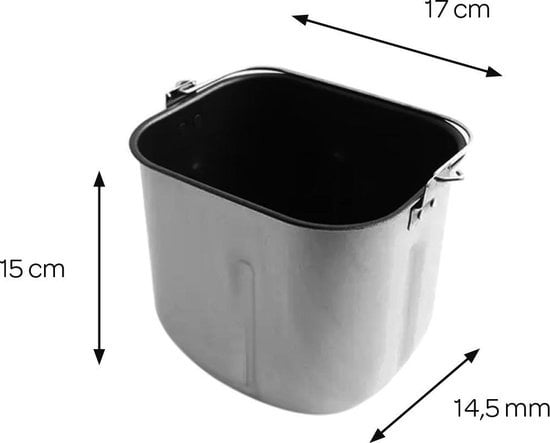 Inventum BM55 - Machine à pain - Pain 650/800g - 12 programmes - Programme sans gluten - Minuteur - 550 watts - Noir
