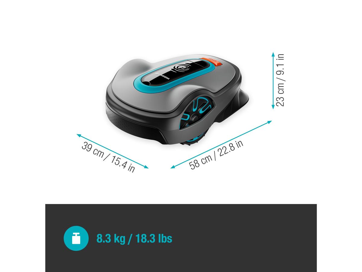 Gardena Tondeuse robot Smart Sileno Life - 1500 m² - Avec Smart Gateway - Anthracite