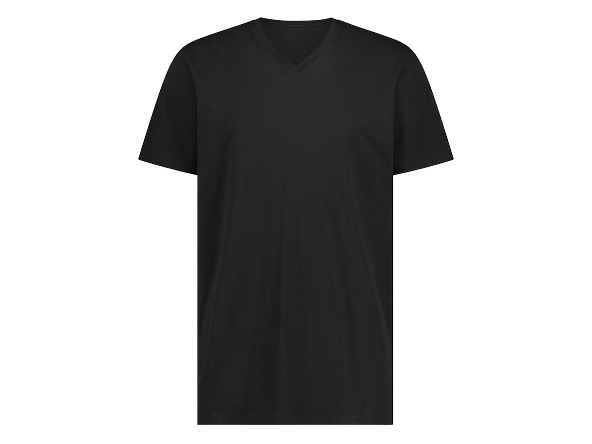 LebasQ T-Shirt en bambou 3-pack - noir - taille M - col en V hommes
