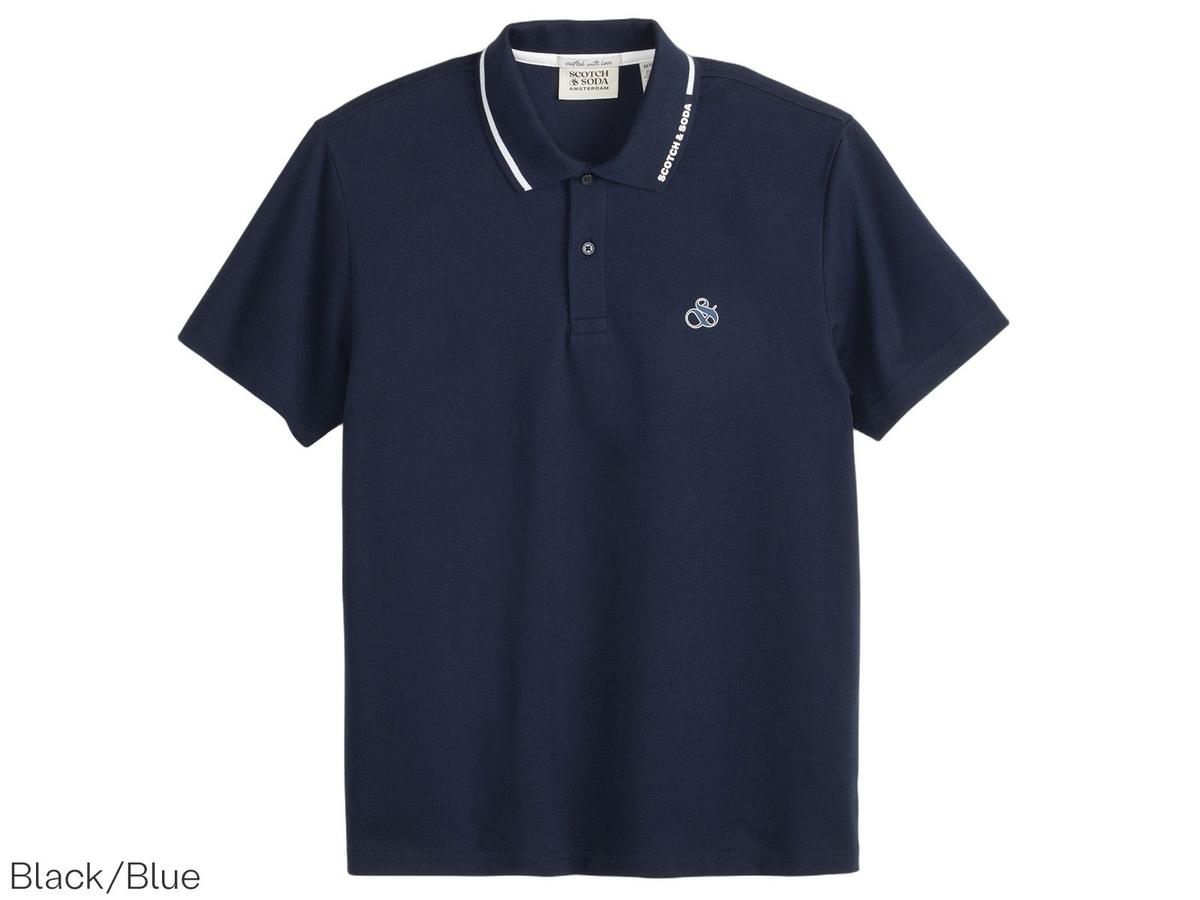 Polo à pointes Scotch & Soda XL Noir/Bleu SSP26VMB-21151 SSP26VMT-21151