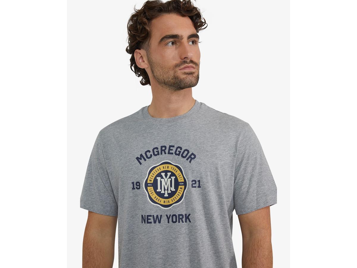 McGregor 1921 NY T-Shirt Hommes XL Gris foncé Mélange