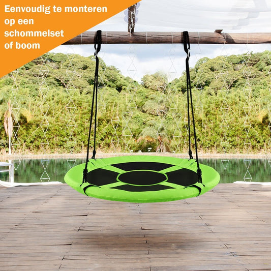 Balançoire Coast litter - Balançoire pour enfants - ø100cm - 150kg - Vert