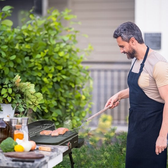 KitchenBrothers Barbecue Électrique 2200W – Sur Pied et de Table – Coloris Noir