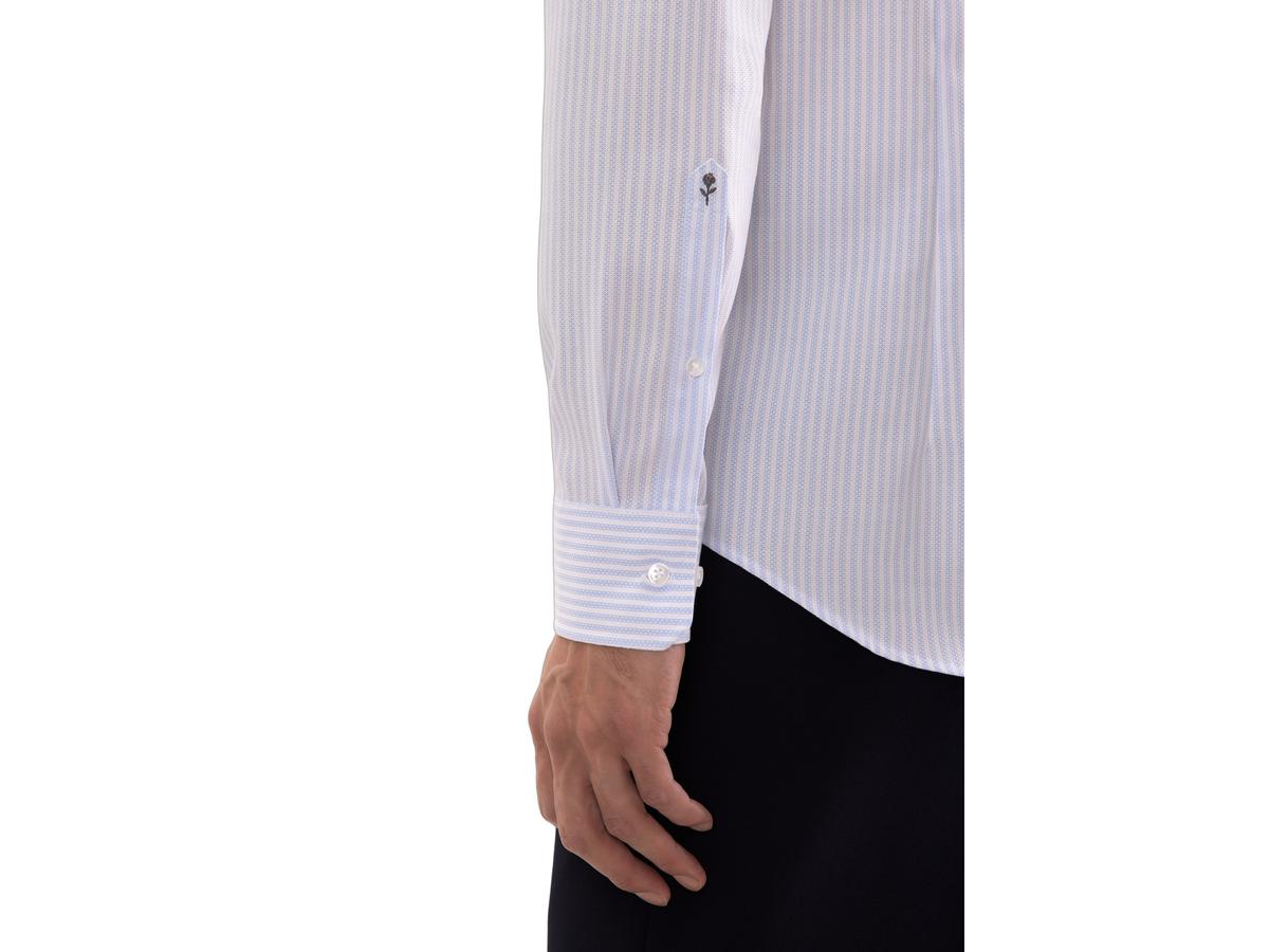 Seidensticker Spread Kent Shirt Slim Fit 42 Light Blue | Business Shirt 01.849939-12