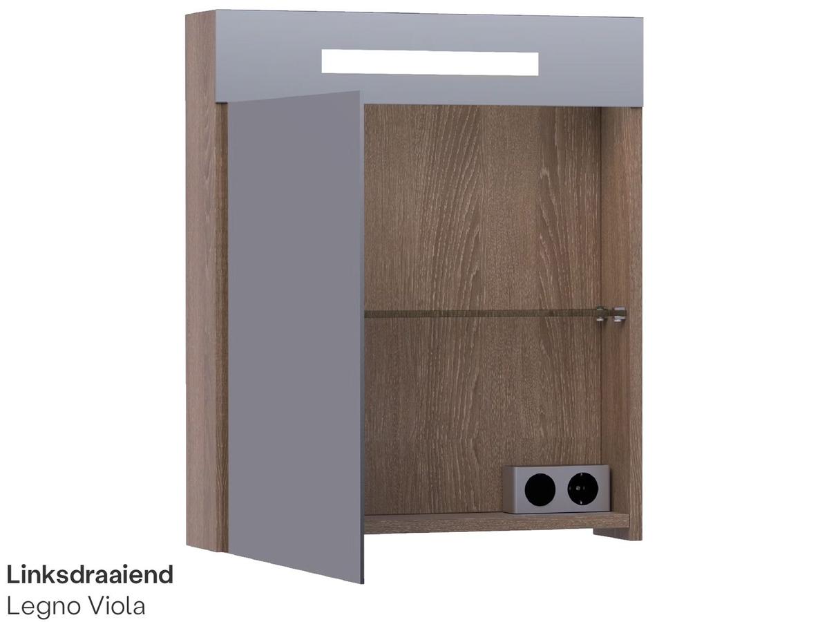 Brauer Double Face 60 Armoire de toilette - 60 cm - Black Diamond - Gaucher