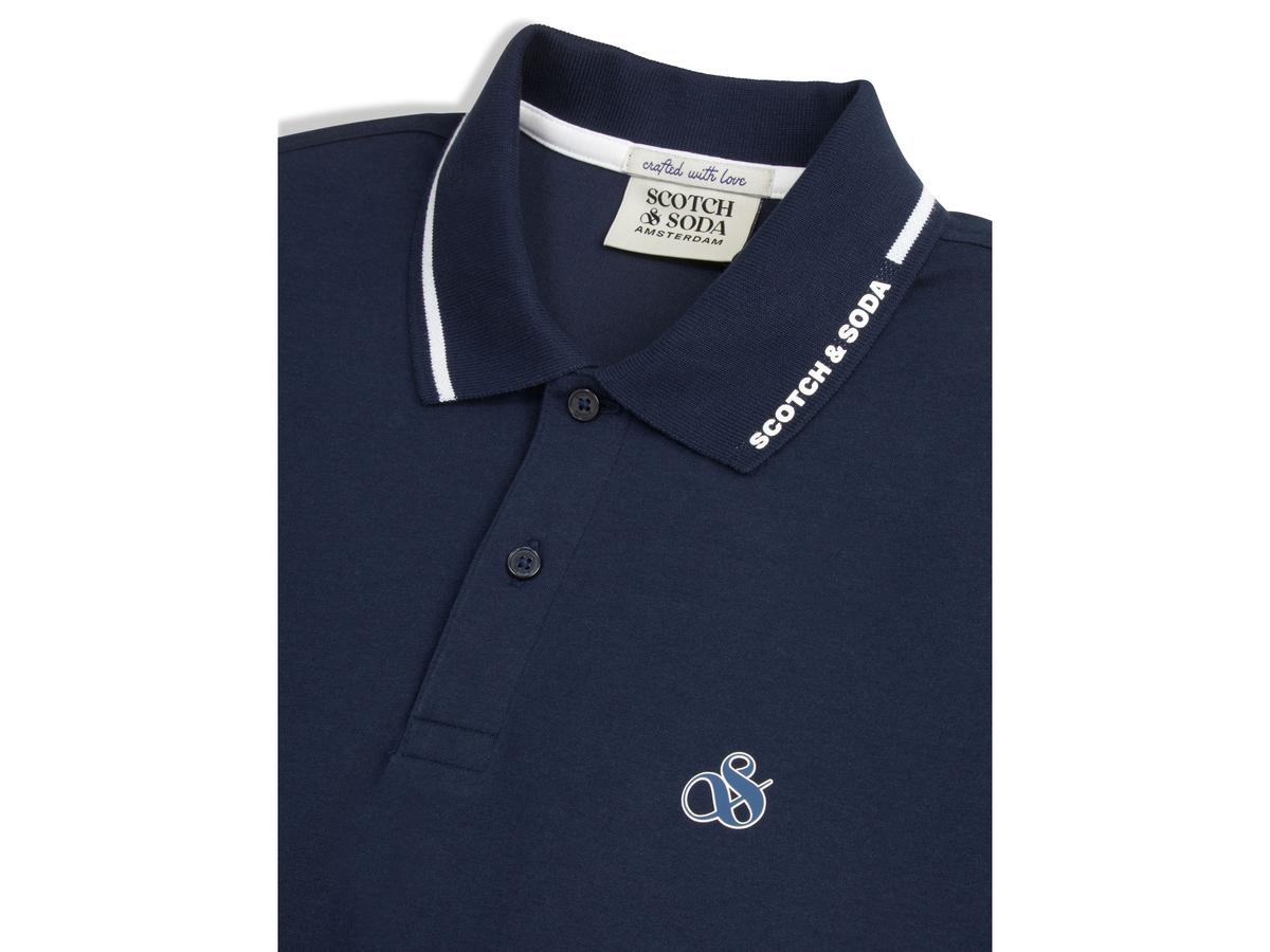 Polo à pointes Scotch & Soda XL Noir/Bleu SSP26VMB-21151 SSP26VMT-21151