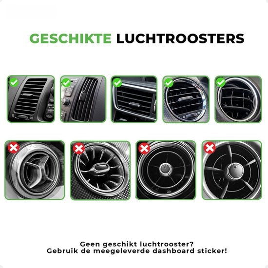 Support de téléphone iSetchi - Chargeur sans fil Qi - Chargeur rapide 15 watts - Grille de ventilation