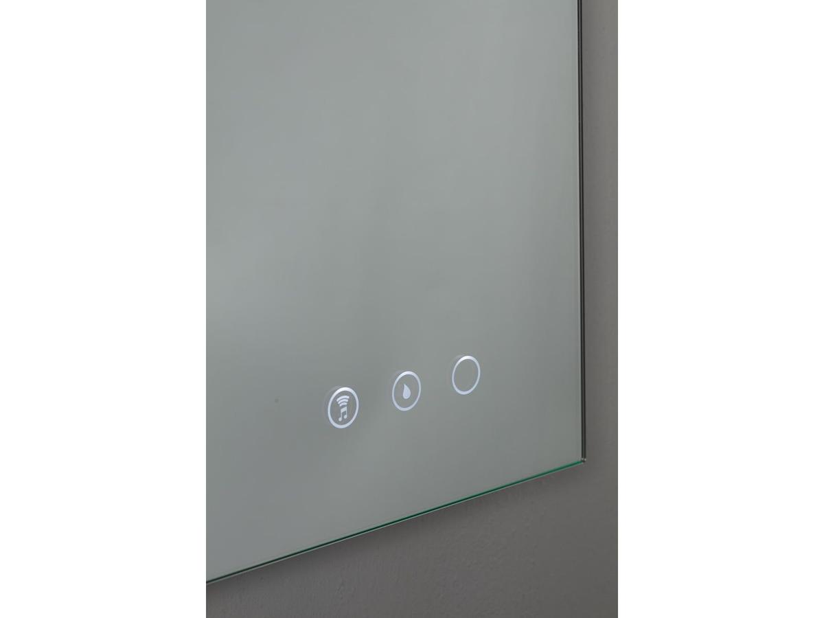 Kame Match Ensemble de meubles de salle de bains avec miroir - Blanc mat - 80x81 cm