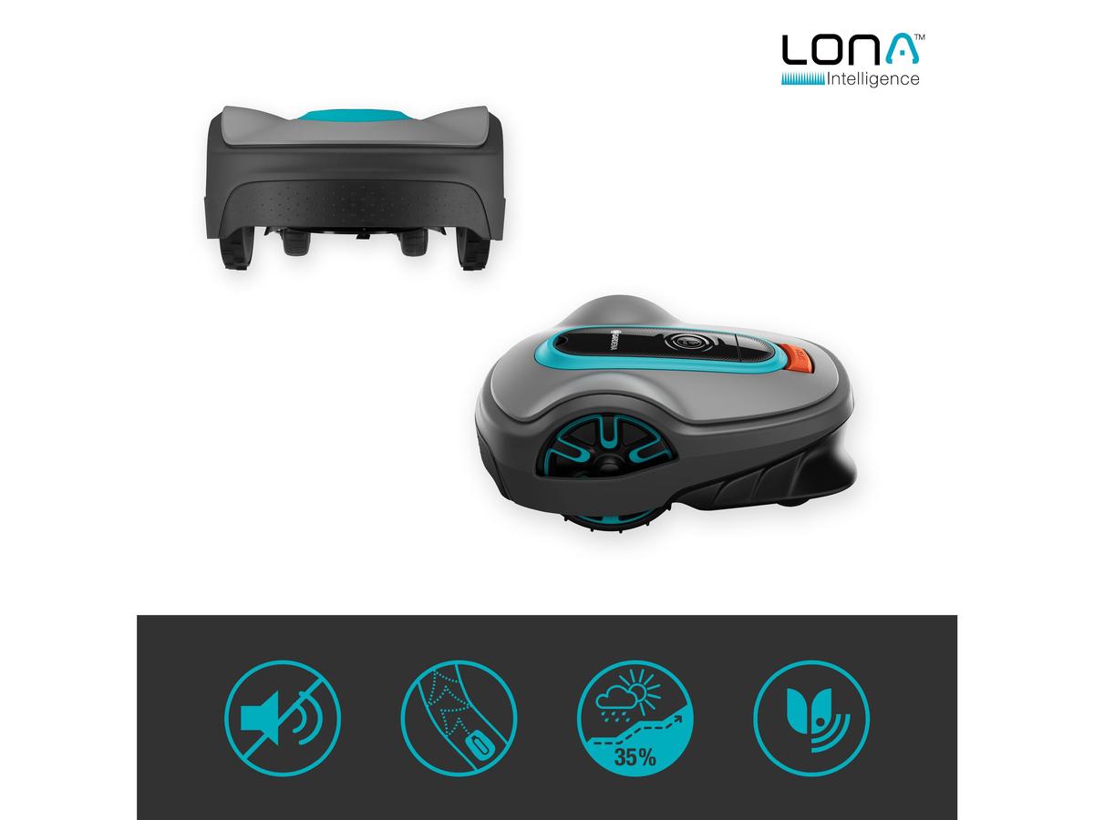Gardena Tondeuse robot Smart Sileno Life - 1500 m² - Avec Smart Gateway - Anthracite