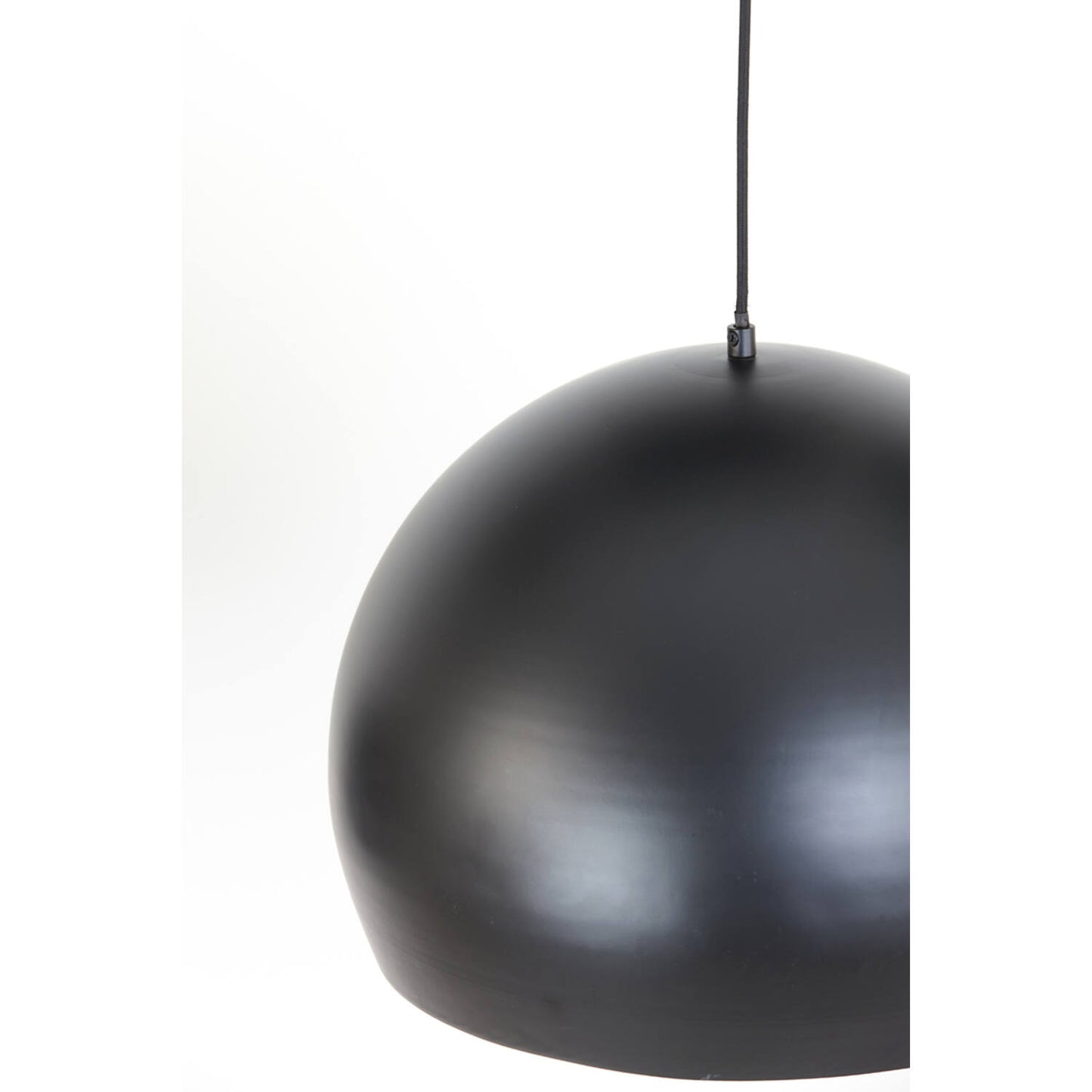 Light & Living JAICEY Lampe pendante Ø45 cm - Noir avec détails dorés - Design industriel - E27