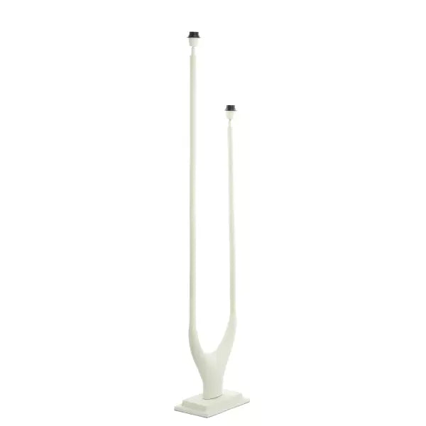 Light & Living GAVI Lampadaire 2-Lumières 149 cm - Crème - Design élégant et moderne