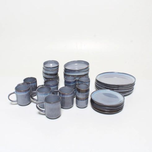 Vaisselle Bjorn 36 pièces - Bleu foncé