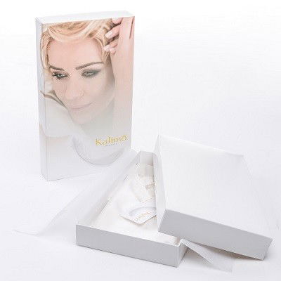 Robe de chambre Kalimo flores - bleu marine - S