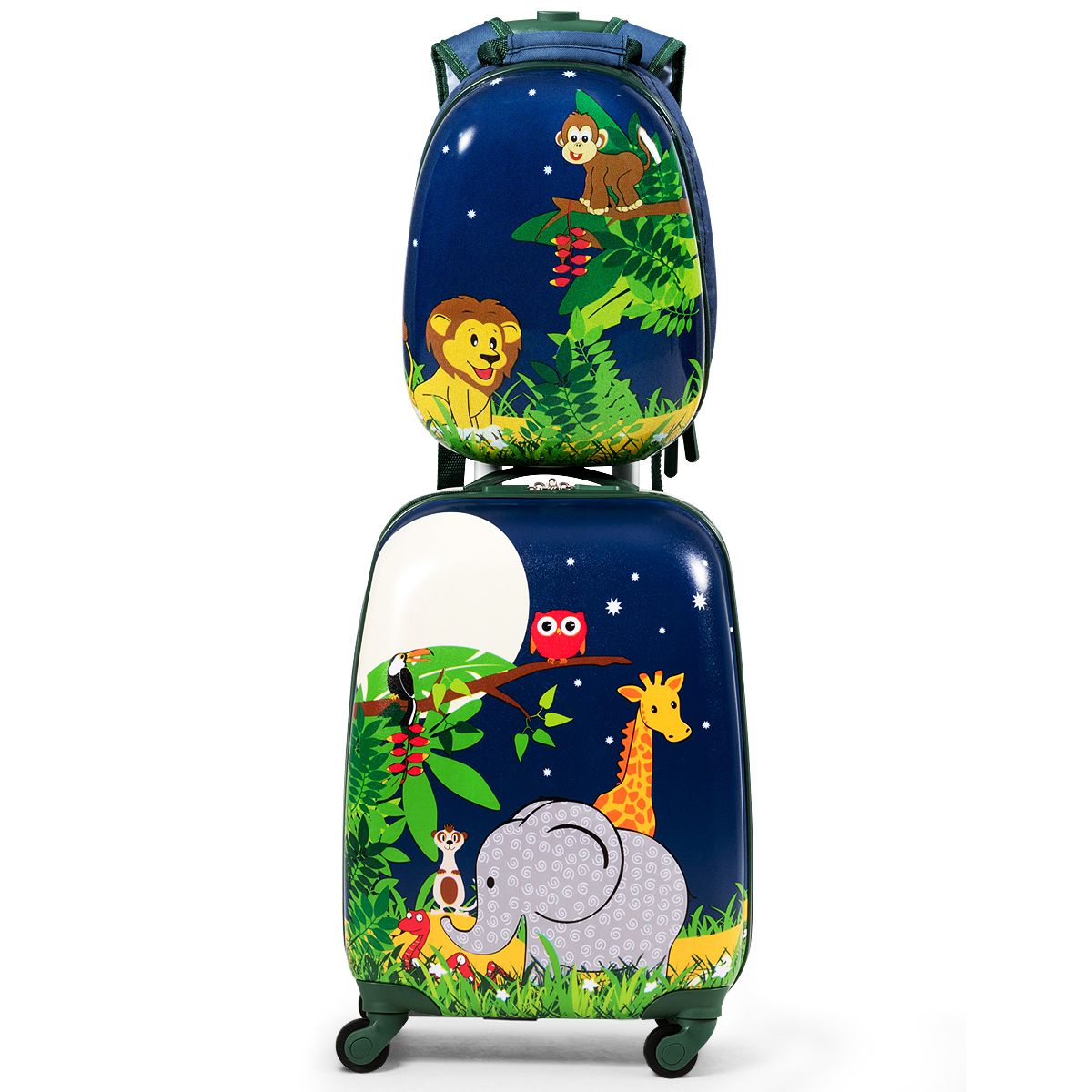 Coast 2-Piece Travel Set for Kids - Rolling Case and Backpack - Blue