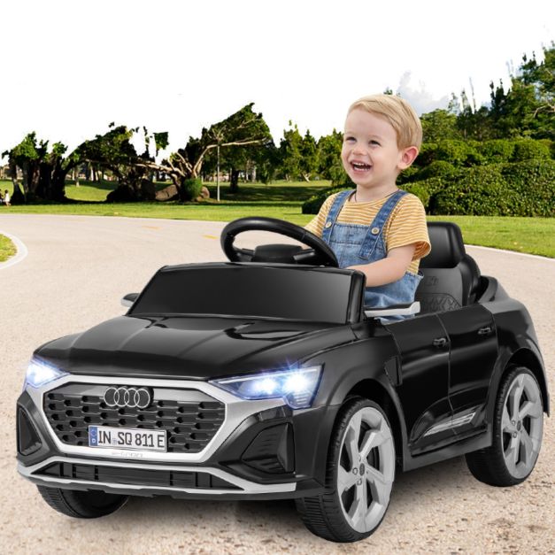 costway Voiture électrique 12V pour enfants - audi SQ8 - noir