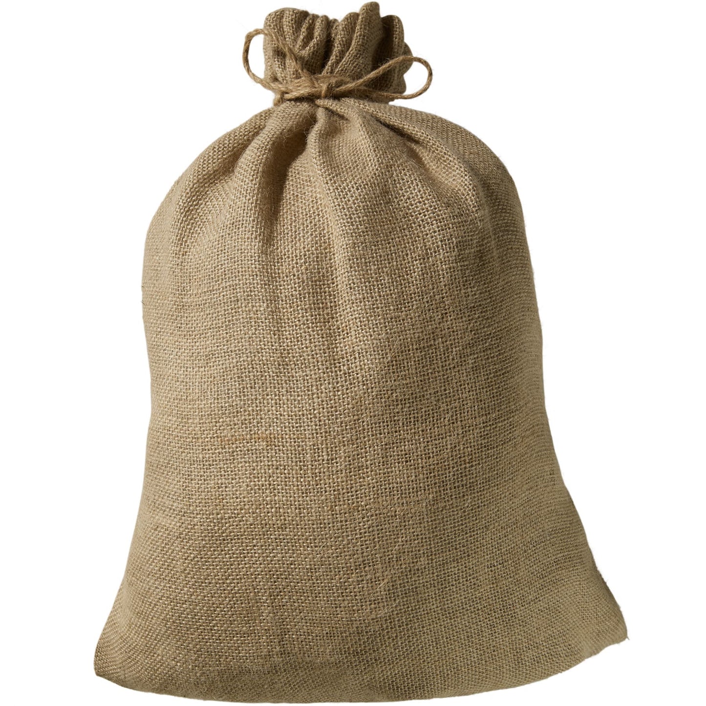 Sac de jute classique du Père Noël - beige - 42 x 47 cm