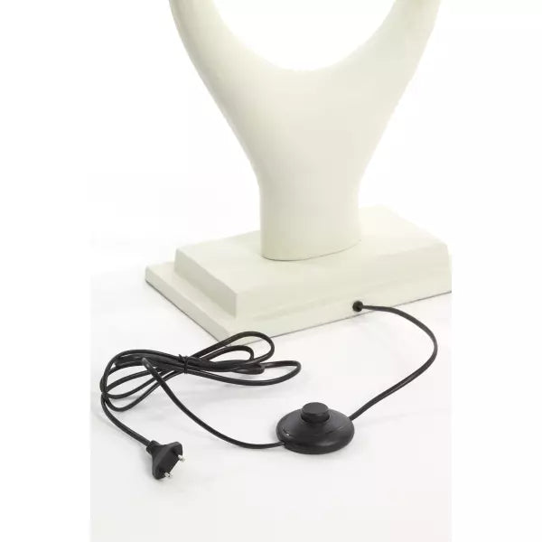 Light & Living GAVI Lampadaire 2-Lumières 149 cm - Crème - Design élégant et moderne