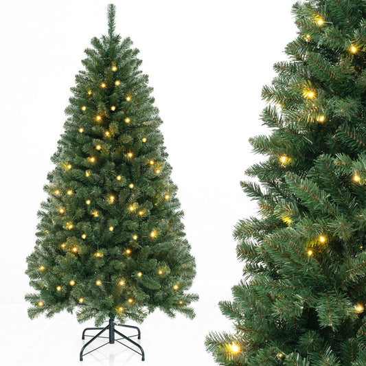 Coast Artificial Christmas tree with LED lights - 180 x 88 cm - Green - 568 branches 200 lumières blanc chaud