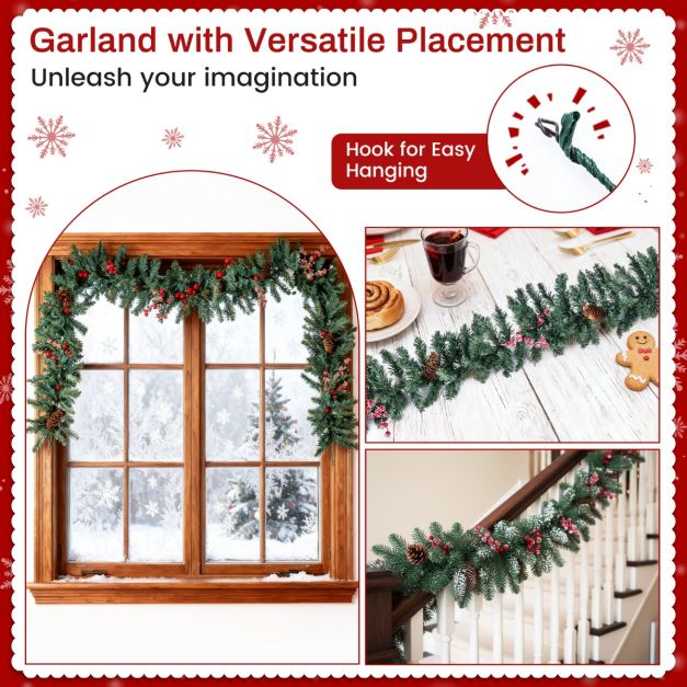 Ensemble de décoration de Noël Coast - Sapin - Guirlande - Couronne - Entrée - PVC - 4 pièces