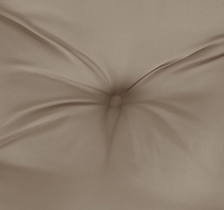 VidaXL Jeu de 2 coussins de chaise de jardin - 40 x 40 x 7 cm - Taupe