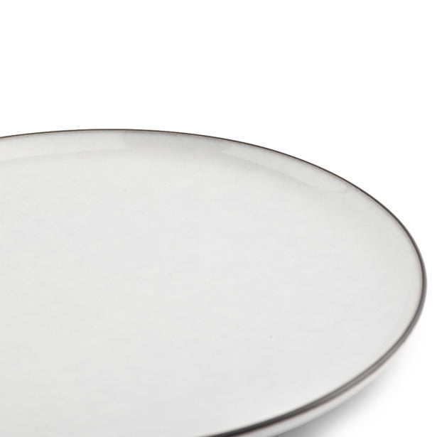 S|P Collection Assiette plate 20 cm Blanc Fina - Lot de 4