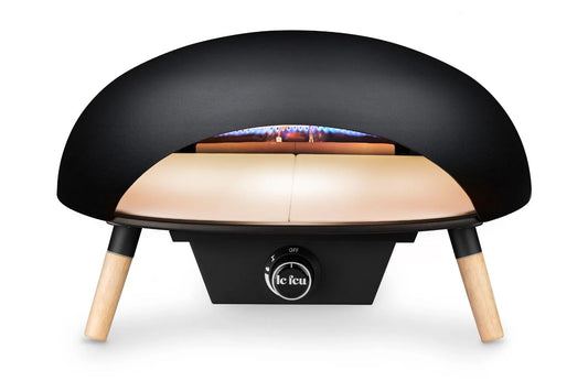 Le Feu Turtle 3.0 Four à Pizza à Gaz - Noir - Ø52 cm - H30 cm - D47,7 cm