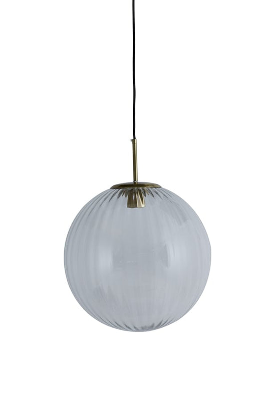 Light & Living MAGDALA Lampe suspendue Ø40x40 cm - Verre gris - Design moderne - E27