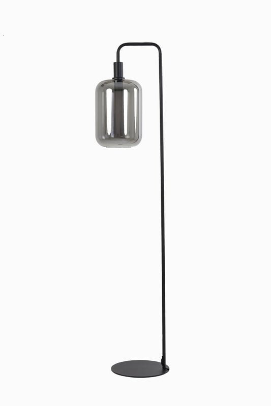 Light & Living LEKAR Lampadaire 155 cm - Métal gris - Design moderne - E27