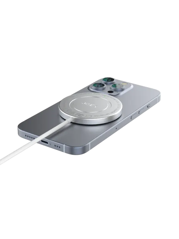JOBY Chargeur magnétique sans fil - Qi Wireless - MagSafe 7.5W iPhone / 15W Qi - USB-C - Noir