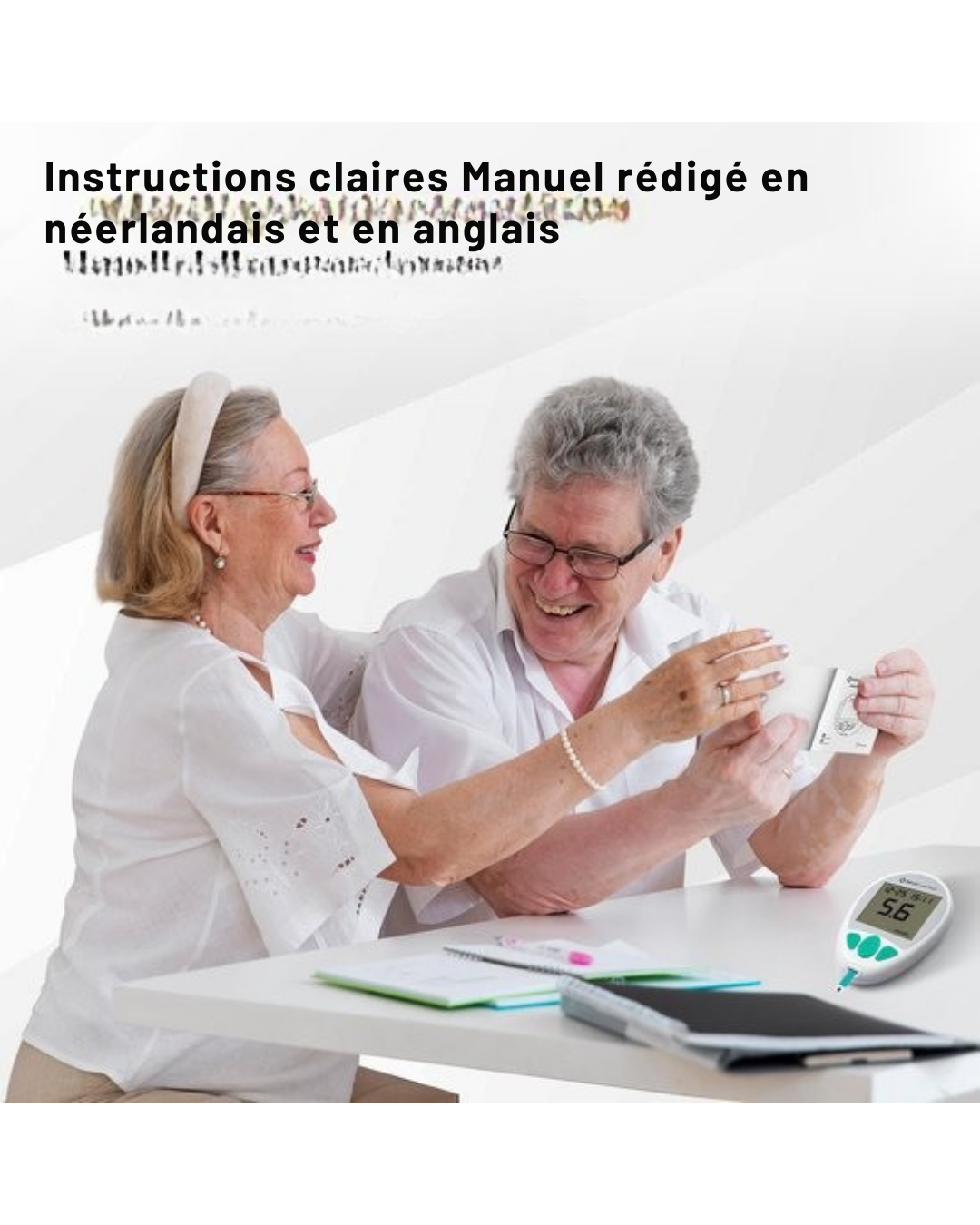 Glucomètre MostEssential - Lecteur de Glycémie Rapide – Résultat en 5s – Mémoire 512 Mesures – Kit Complet