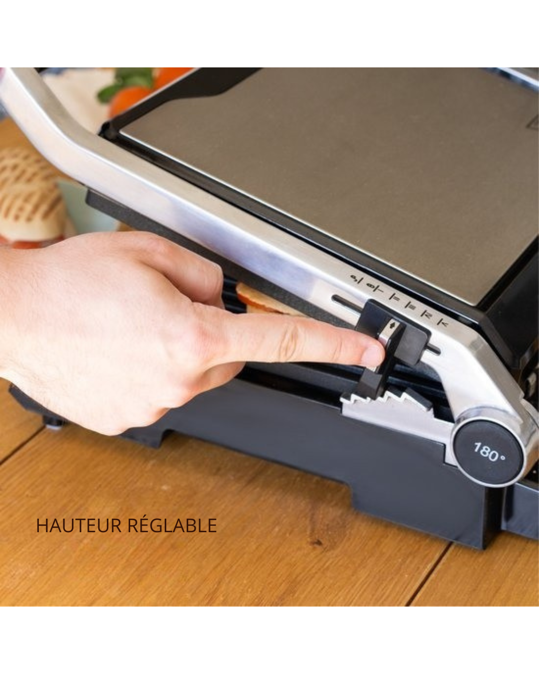 Grill 3 en 1 - Safecourt Kitchen - Grill multifonctions - Plaques amovibles - 2000W - noir