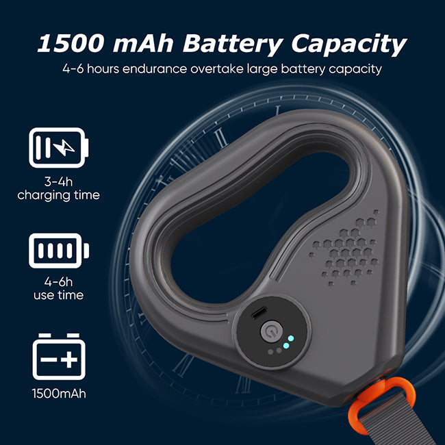 Pistolet de massage avec sangle - Gris, 0,5 kg, 25 cm x 7 cm x 5 cm