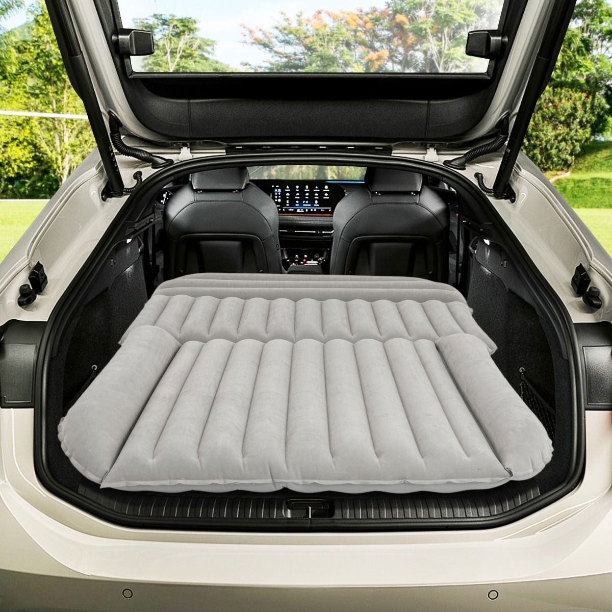 Coast Inflatable SUV Airbed Car Mattress Grey 190 x 130 x 15 cm - Lit de voyage double face avec pompe à air et sac de transport