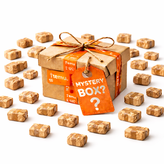 Temu Mystery Box - 25 paquets +5 GRATUITS - Petit - Paquets perdus non ouverts