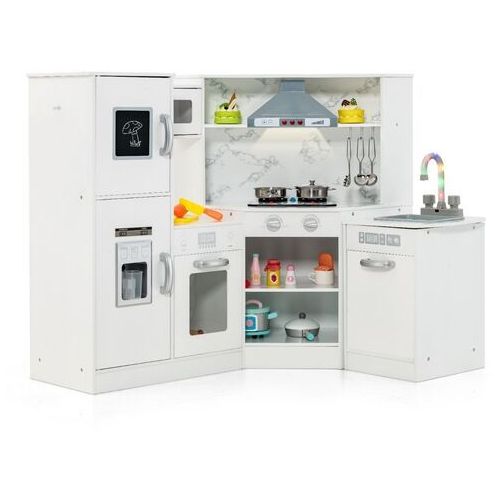 Coast Children's Kitchen - Avec son et lumière - Accessoires inclus - Bois - Blanc