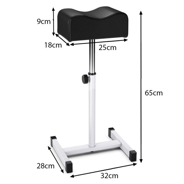 Tabouret Coast Réglable Max 10 Kg - 32 x 28 x 45-65 cm - Noir