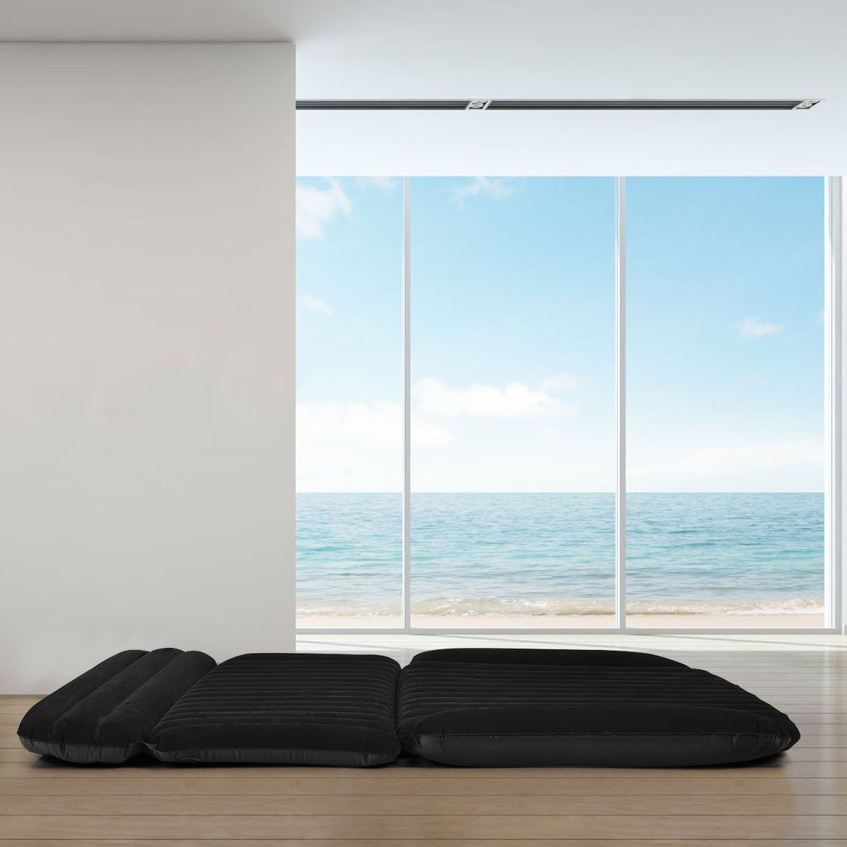 Coast Car Air Mattress - 180×123×12.5 cm - Noir - Matelas gonflable pour siège arrière avec pompe électrique