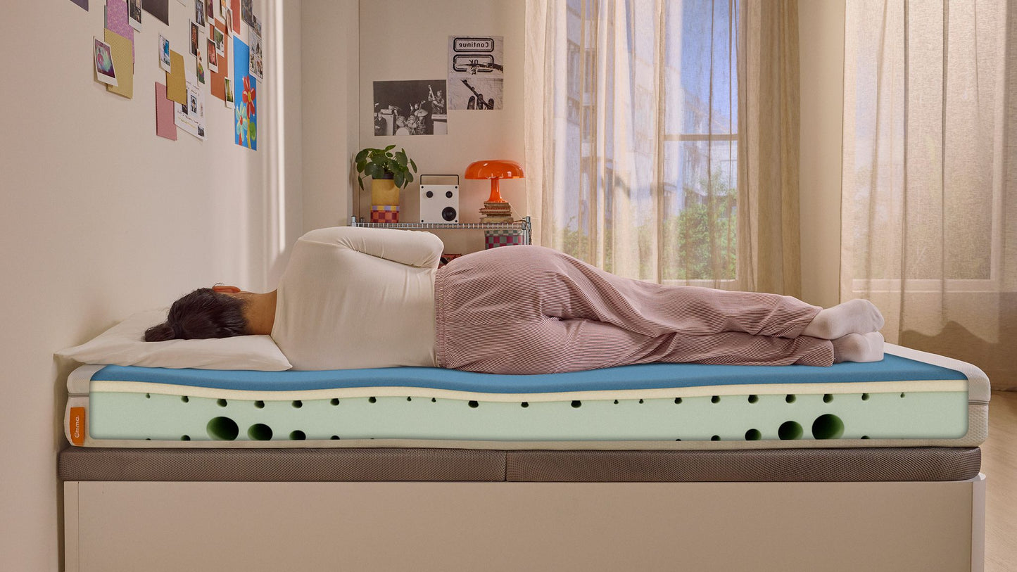 Matelas Emma One - 100 x 200 cm - Ergonomique et ventilé - Housse amovible et lavable - Confortable et durable