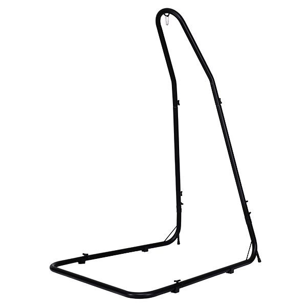support de hamac coast & support de chaise hamac - réglable 200-250 cm - 135x115 cm - noir